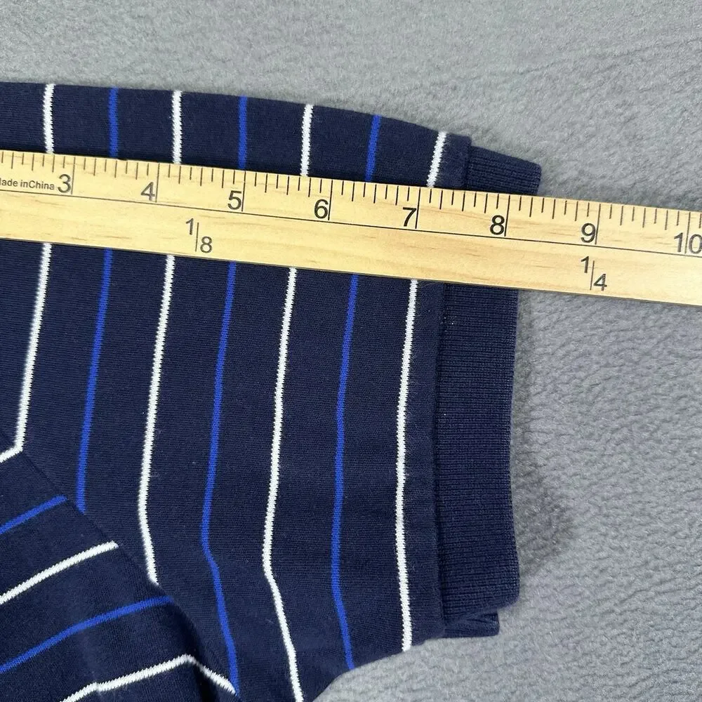 Vintage Polo Ralph Lauren Polo Shirt Navy Blue Men’s M Cotton Striped